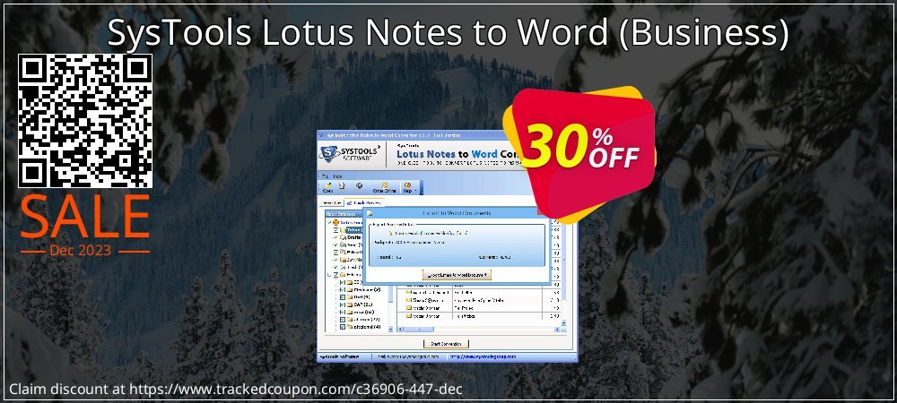SysTools Lotus Notes to Word - Business  coupon on April Fools Day offering discount