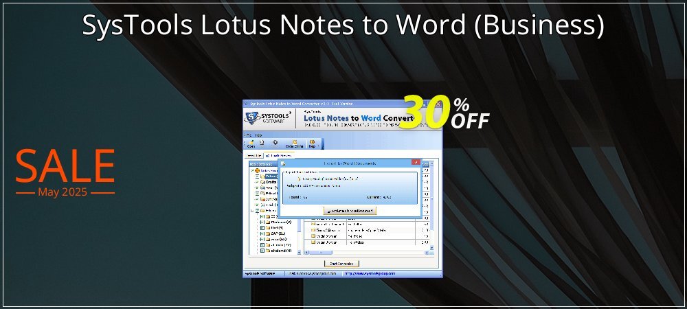 SysTools Lotus Notes to Word - Business  coupon on April Fools Day offering discount