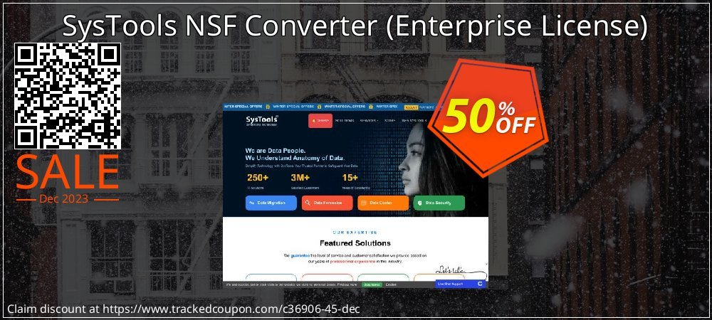 SysTools NSF Converter - Enterprise License  coupon on World Backup Day discounts