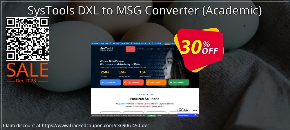 SysTools DXL to MSG Converter - Academic  coupon on Father's Day deals