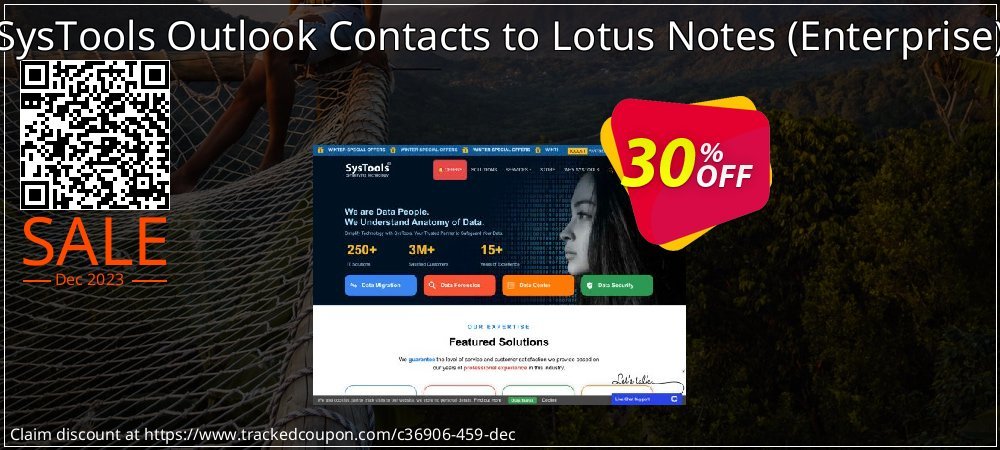 SysTools Outlook Contacts to Lotus Notes - Enterprise  coupon on World Password Day sales