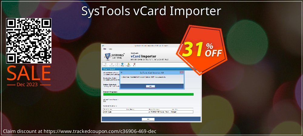 SysTools vCard Importer coupon on Tell a Lie Day sales