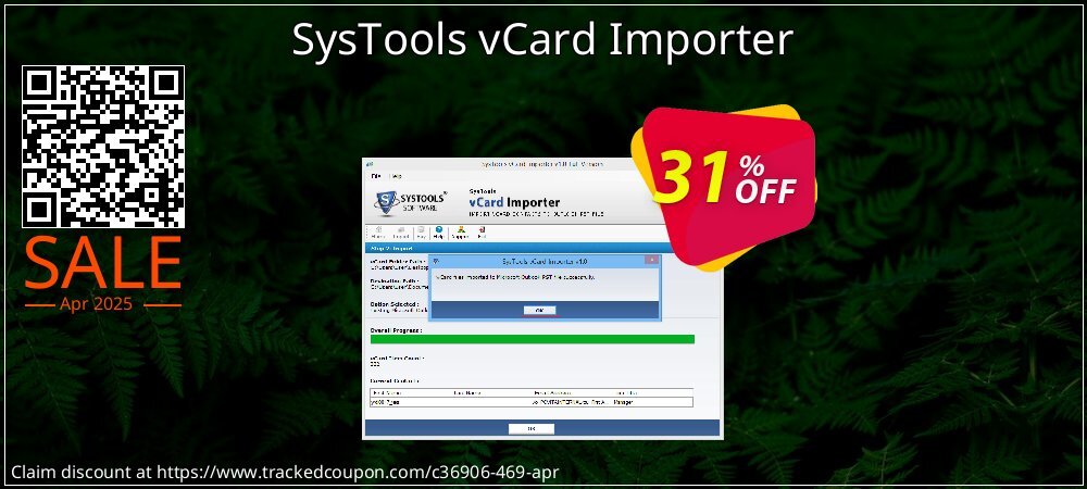 SysTools vCard Importer coupon on Tell a Lie Day sales