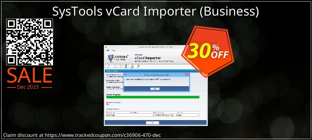 SysTools vCard Importer - Business  coupon on World Backup Day sales