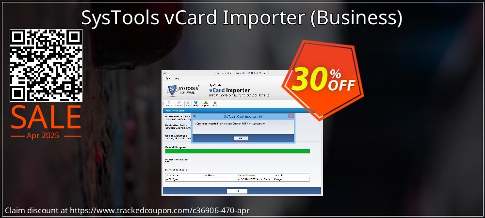 SysTools vCard Importer - Business  coupon on Mother Day offer