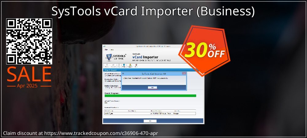 SysTools vCard Importer - Business  coupon on World Backup Day sales