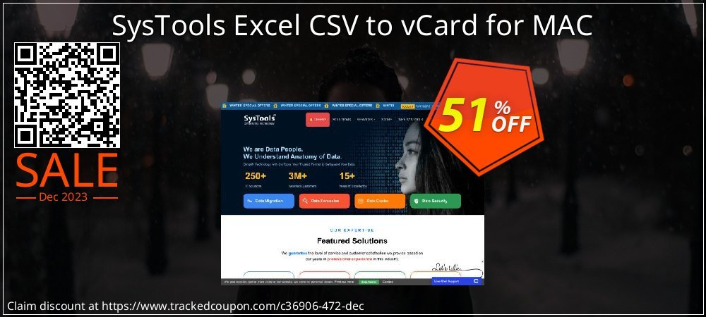 SysTools Excel CSV to vCard for MAC coupon on April Fools' Day discount