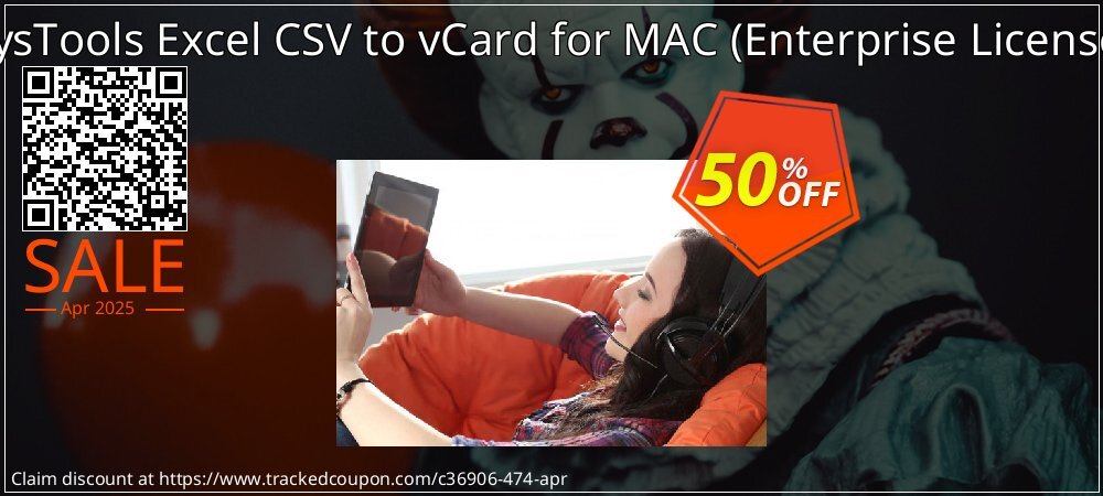 SysTools Excel CSV to vCard for MAC - Enterprise License  coupon on World Password Day super sale