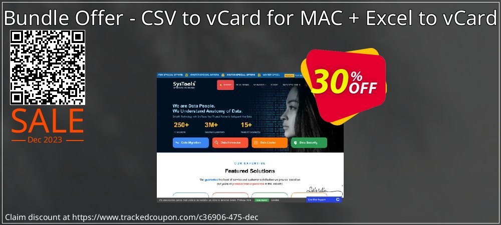 Bundle Offer - CSV to vCard for MAC + Excel to vCard coupon on Mother Day discounts