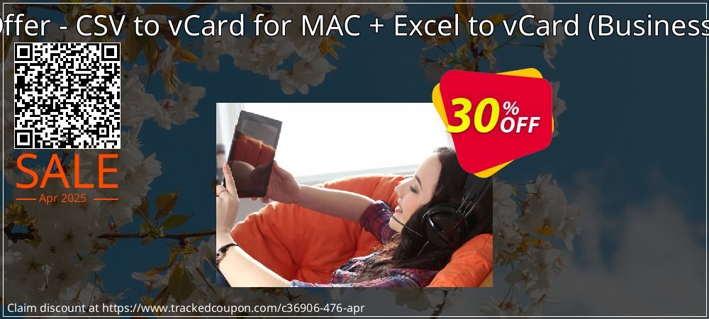 Bundle Offer - CSV to vCard for MAC + Excel to vCard - Business License  coupon on Palm Sunday super sale