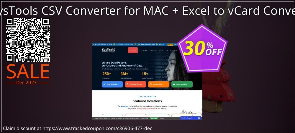 Bundle Offer - SysTools CSV Converter for MAC + Excel to vCard Converter - Enterprise  coupon on April Fools' Day promotions
