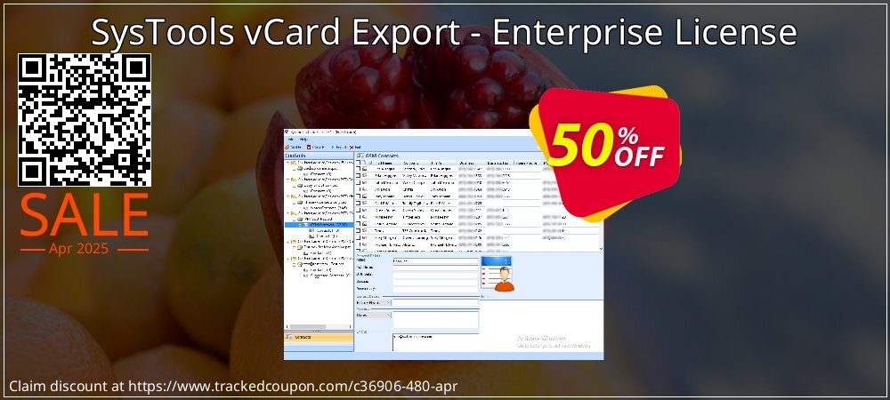 SysTools vCard Export - Enterprise License coupon on World Backup Day deals