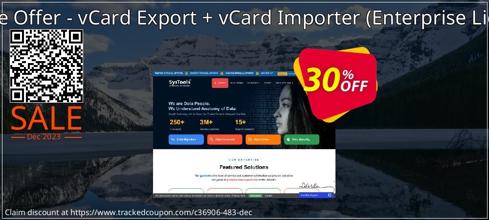 Bundle Offer - vCard Export + vCard Importer - Enterprise License  coupon on Virtual Vacation Day offering discount