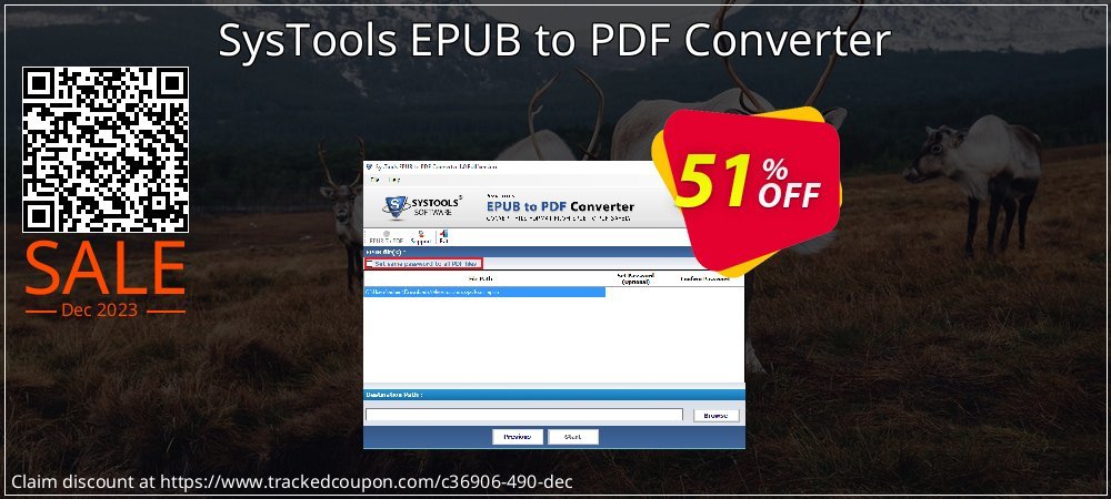 SysTools EPUB to PDF Converter coupon on National Walking Day discount