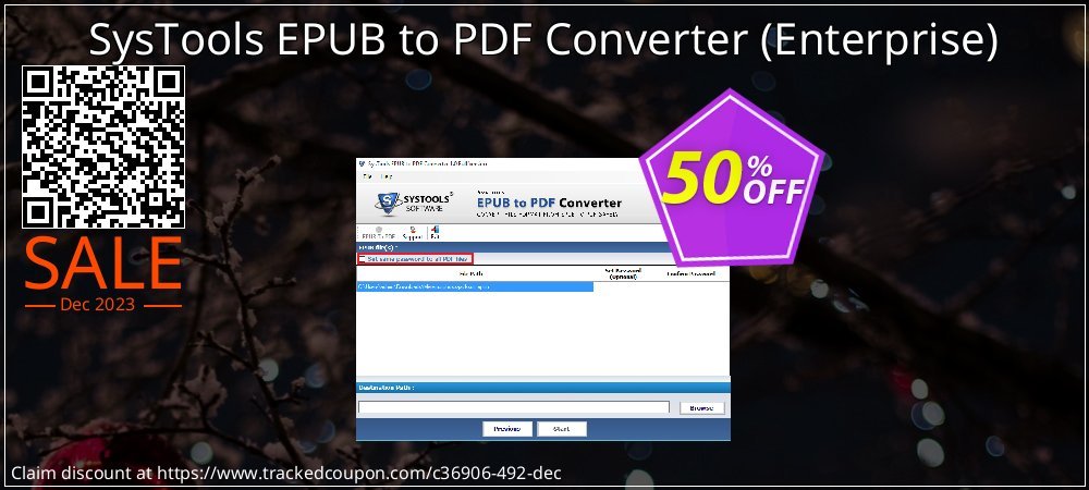 SysTools EPUB to PDF Converter - Enterprise  coupon on April Fools' Day offering sales