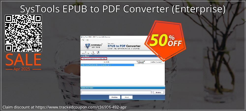 SysTools EPUB to PDF Converter - Enterprise  coupon on Working Day super sale