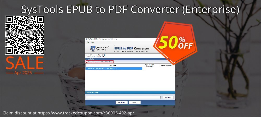 SysTools EPUB to PDF Converter - Enterprise  coupon on April Fools' Day offering sales