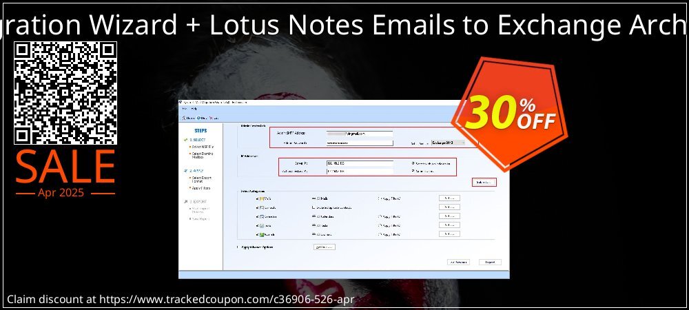 Bundle Offer - Mail Migration Wizard + Lotus Notes Emails to Exchange Archive - Enterprise License  coupon on World Party Day discount