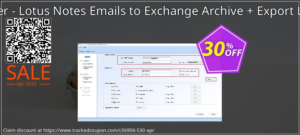 Bundle Offer - Lotus Notes Emails to Exchange Archive + Export Lotus Notes coupon on National Walking Day discounts