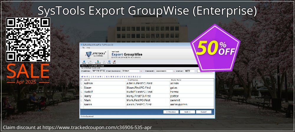 SysTools Export GroupWise - Enterprise  coupon on National Walking Day discount