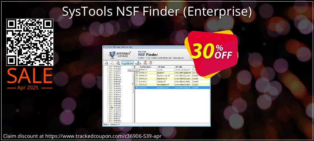 SysTools NSF Finder - Enterprise  coupon on World Password Day promotions