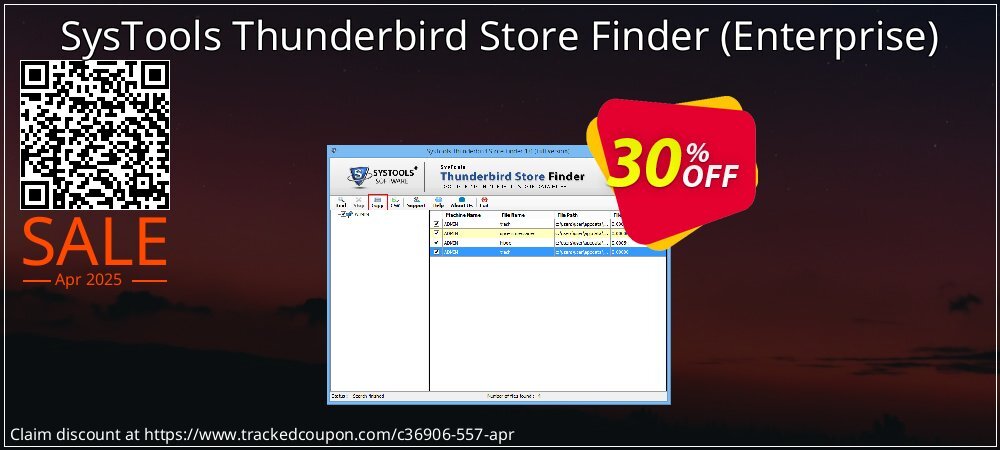 SysTools Thunderbird Store Finder - Enterprise  coupon on April Fools' Day discounts