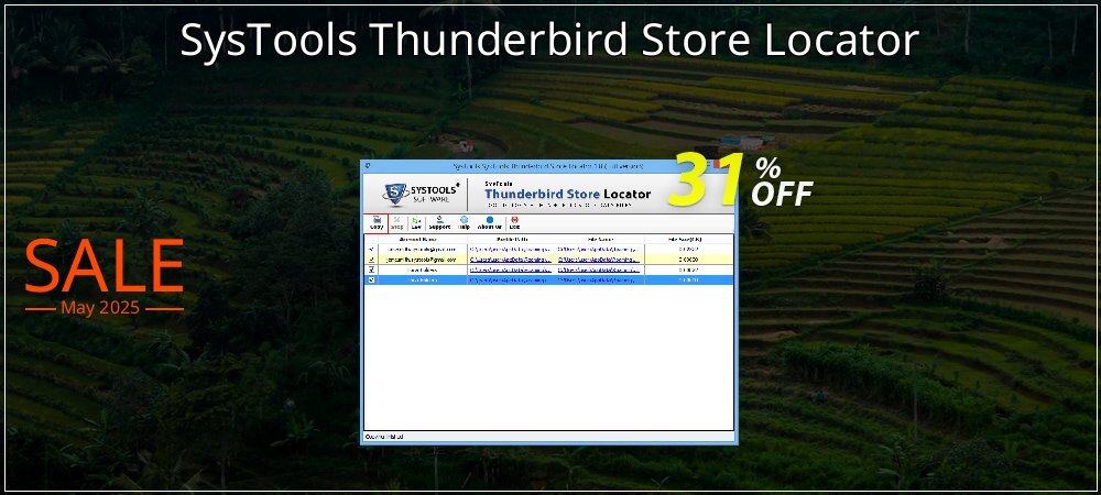 SysTools Thunderbird Store Locator coupon on World Party Day offer