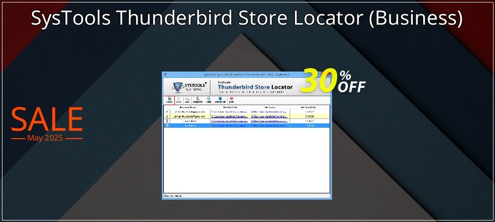 SysTools Thunderbird Store Locator - Business  coupon on April Fools' Day discount