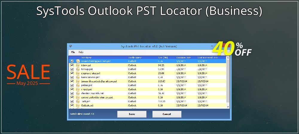 SysTools Outlook PST Locator - Business  coupon on Easter Day sales