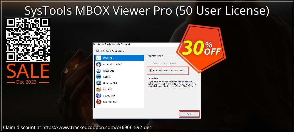 SysTools MBOX Viewer Pro - 50 User License  coupon on National Recycling Day offering discount