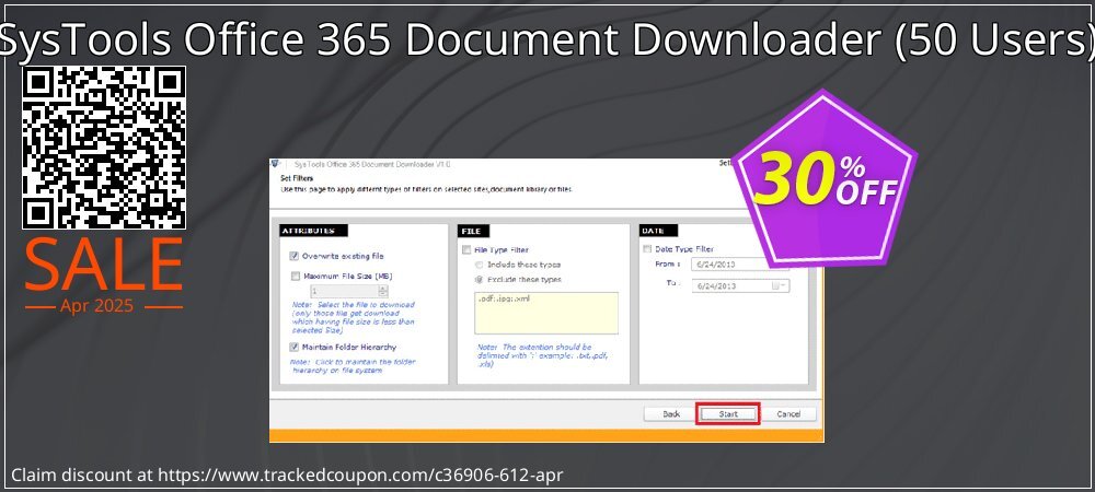 SysTools Office 365 Document Downloader - 50 Users  coupon on Working Day sales