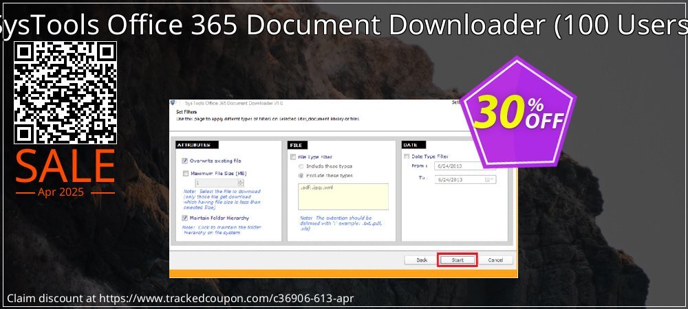 SysTools Office 365 Document Downloader - 100 Users  coupon on Easter Day sales