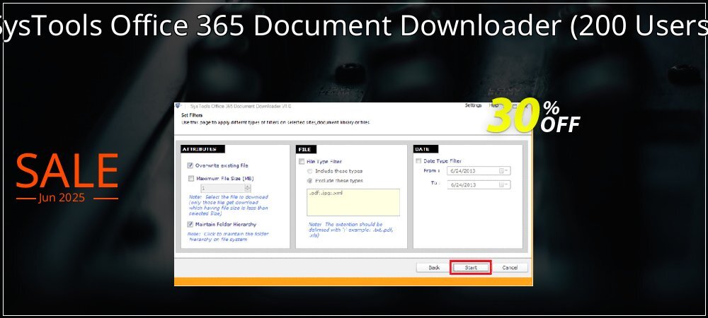 SysTools Office 365 Document Downloader - 200 Users  coupon on April Fools' Day sales