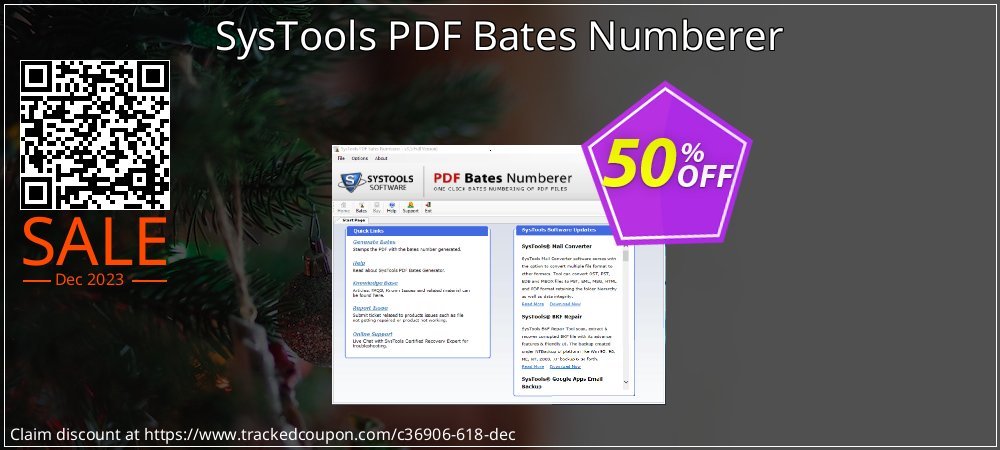 SysTools PDF Bates Numberer coupon on Easter Day offering sales