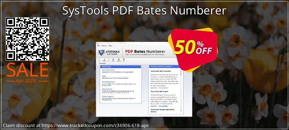 SysTools PDF Bates Numberer coupon on Easter Day offering sales