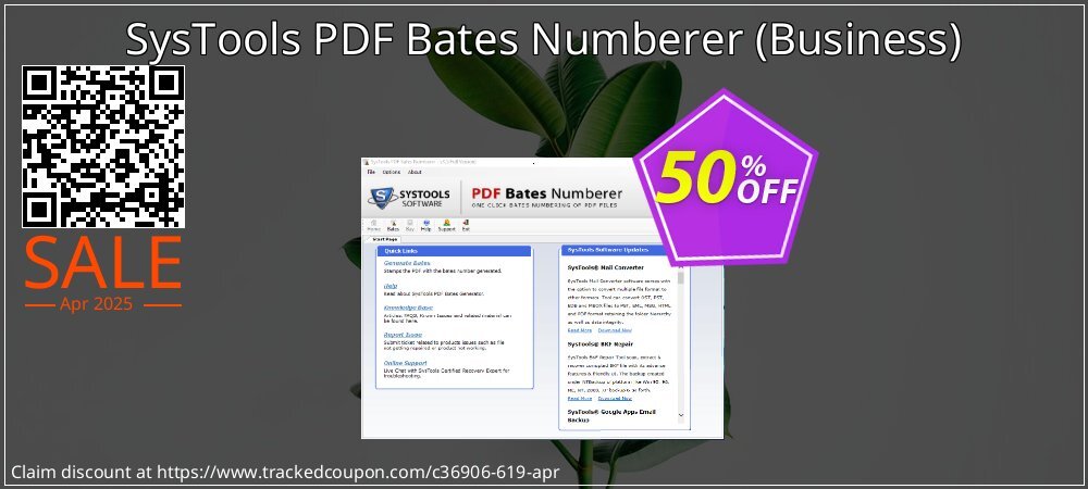 SysTools PDF Bates Numberer - Business  coupon on World Password Day discounts