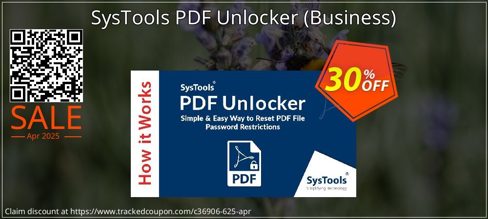 SysTools PDF Unlocker - Business  coupon on National Walking Day discount