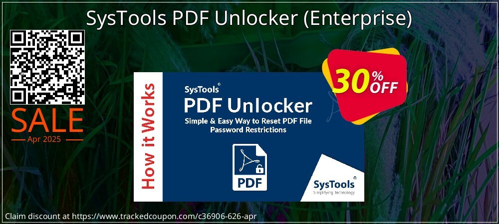 SysTools PDF Unlocker - Enterprise  coupon on Palm Sunday discount