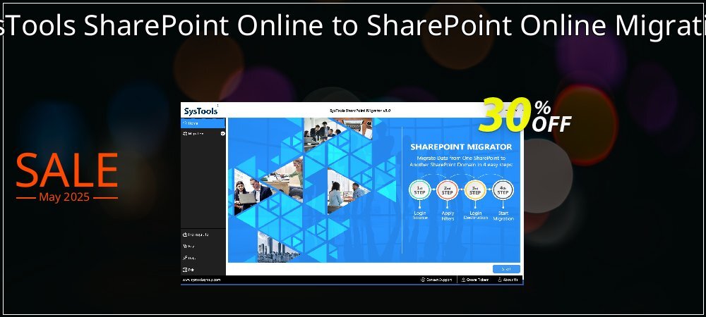 SysTools SharePoint Online to SharePoint Online Migration coupon on National Memo Day offer
