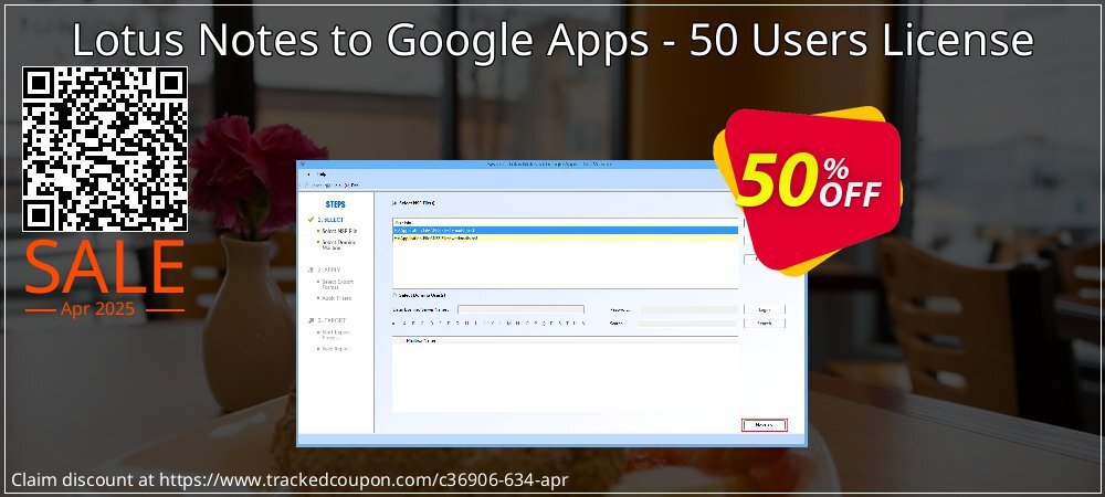 Lotus Notes to Google Apps - 50 Users License coupon on Tell a Lie Day discount