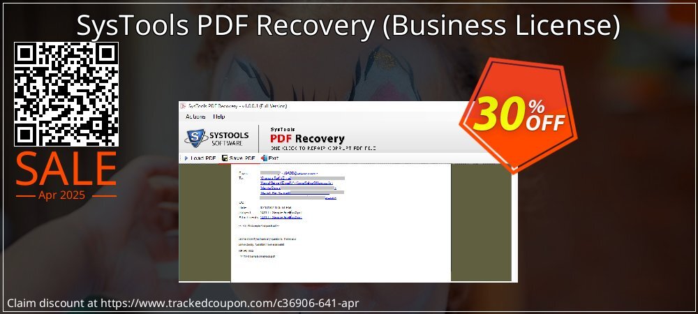 SysTools PDF Recovery - Business License  coupon on National Loyalty Day offer