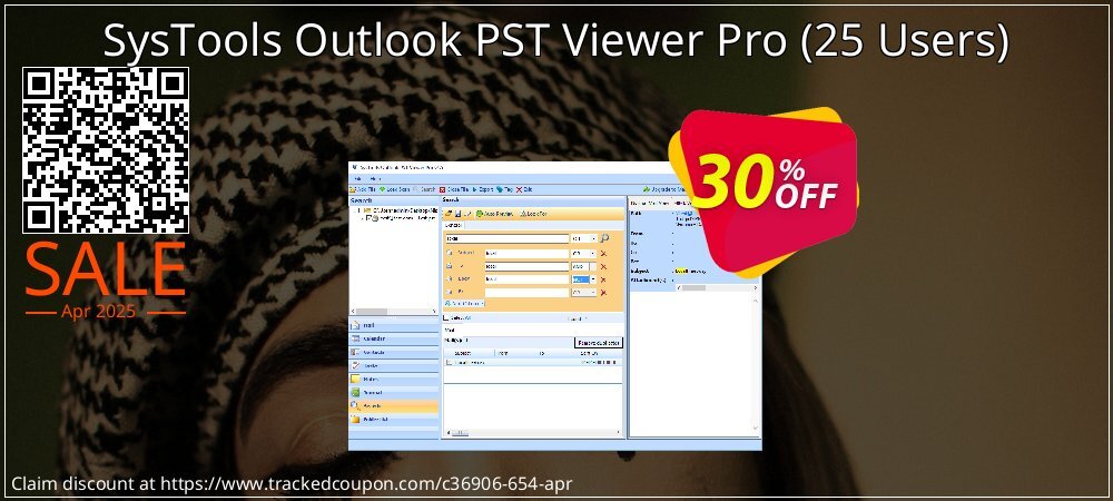 SysTools Outlook PST Viewer Pro - 25 Users  coupon on World Password Day super sale