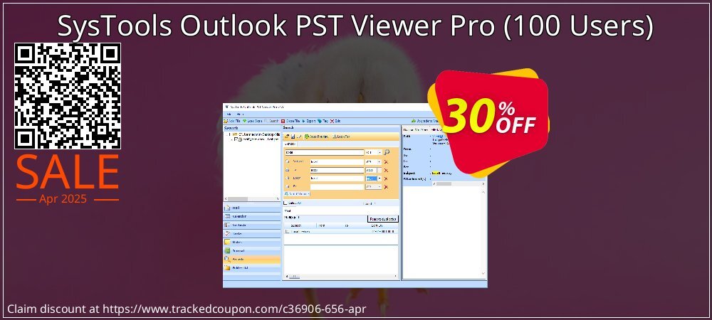 SysTools Outlook PST Viewer Pro - 100 Users  coupon on World Party Day discounts