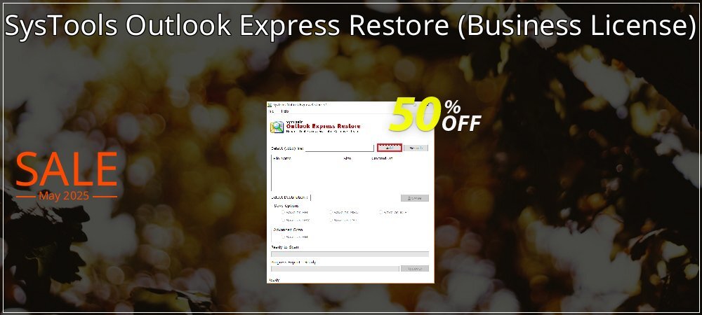 SysTools Outlook Express Restore - Business License  coupon on Palm Sunday super sale