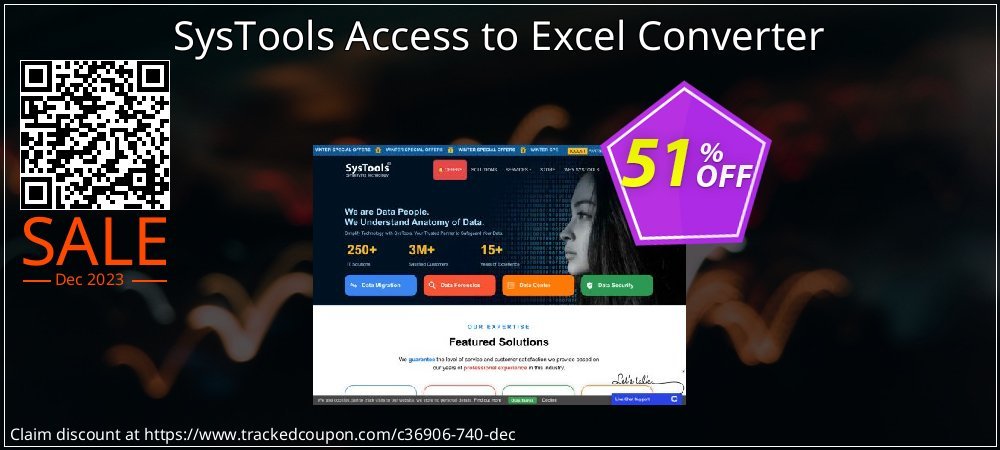 SysTools Access to Excel Converter coupon on Christmas & New Year sales