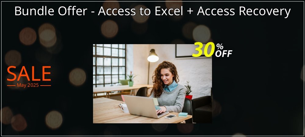 Bundle Offer - Access to Excel + Access Recovery coupon on National Pizza Party Day offering sales