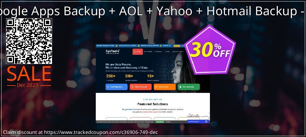 Bundle Offer - Google Apps Backup + AOL + Yahoo + Hotmail Backup - 25 Users License coupon on World Password Day offer