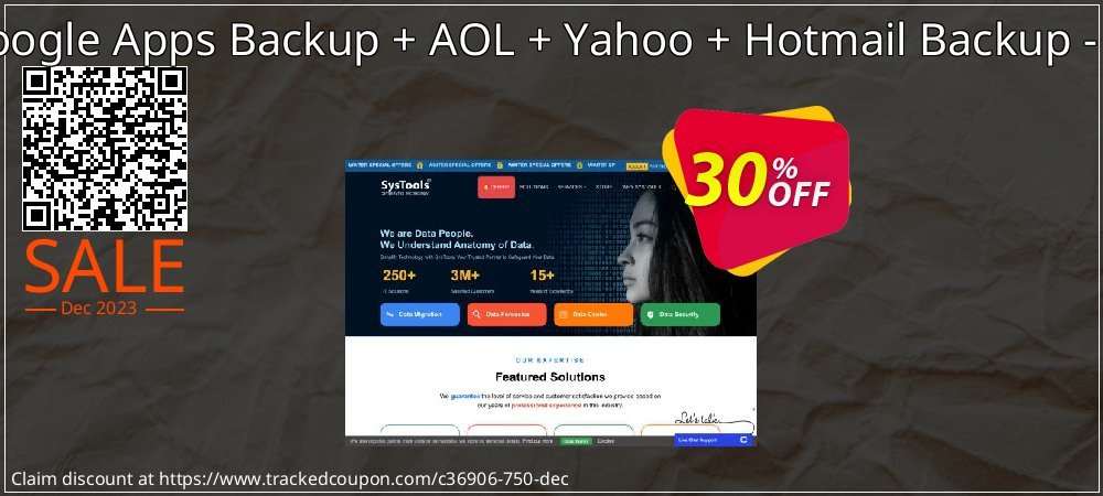 Bundle Offer - Google Apps Backup + AOL + Yahoo + Hotmail Backup - 50 Users License coupon on National Walking Day offer