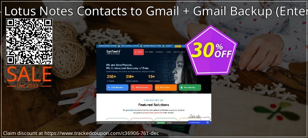 Bundle Offer - Lotus Notes Contacts to Gmail + Gmail Backup - Enterprise License  coupon on World Party Day offering discount