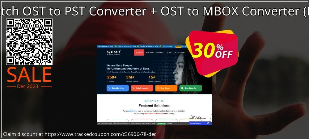 Bundle Offer - Batch OST to PST Converter + OST to MBOX Converter - Business License  coupon on Virtual Vacation Day offering discount